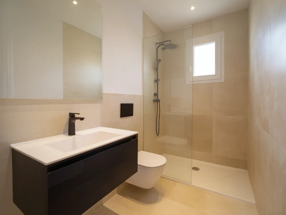 Baño — Baño principal en chalet